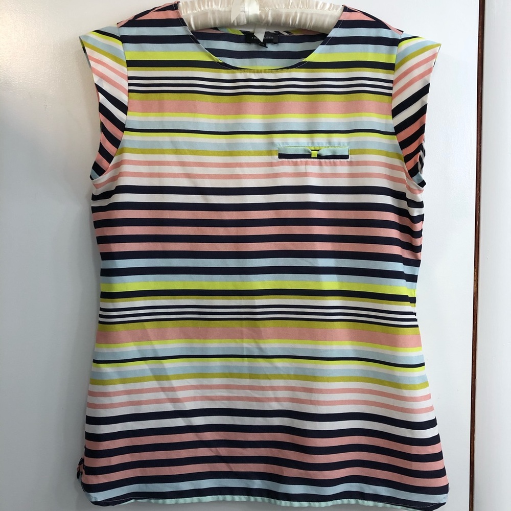 Limited Colorful Striped Top Size Medium